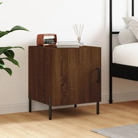 vidaXL Κομοδίνο Καφέ Δρυς 40 x 40 x 50 εκ. από Επεξεργασμένο Ξύλο