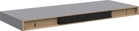vidaXL Ράφια Τοίχου 4 τεμ. Γκρι 60 x 23,5 x 3,8 εκ. MDF