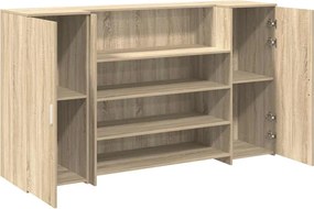 vidaXL Γραφείο υποδοχής Sonoma Δρυς 180x50x103,5εκ. Επεξεργασμένο Ξύλο