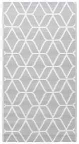 vidaXL χαλί εξωτερικού χώρου ARAKIL γκρι 80x150 cm PP