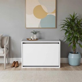 Παπουτσοθήκη Step Megapap 6 ζευγών χρώμα λευκό 60x30x42εκ.