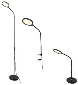 Φωτιστικό Επιδαπέδιο Aca SF501ALL Μαύρο Ματ (Black Mat) 3000-4000-6000K