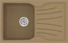 Sanitec Classic 327 (78×50) - Γρανιτένιος νεροχύτης - Metallic COFFE