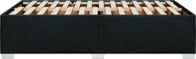 vidaXL Πλαίσιο Κρεβατιού χωρίς στρώμα Μαύρο 120x190 εκ. Υφασμάτινο