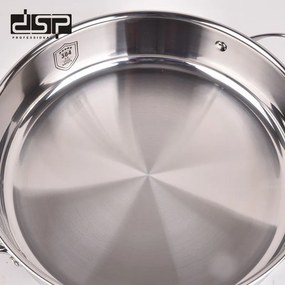 Τηγάνι ανοξείδωτο με καπάκι - 4.3L - CS001-C28 - DSP - 562564