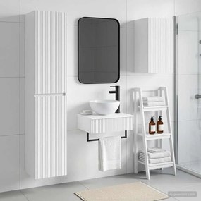 vidaXL Σετ Επίπλων Μπάνιου 3 τμχ. Λευκό 33 x 34,5 x 160 εκ