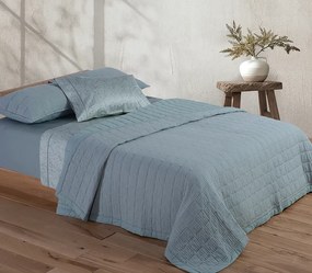 Κουβερλί Υπέρδιπλο Olympia Silver/Blue 230x240 - Nef-Nef Homeware