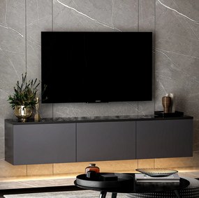 Έπιπλο Τηλεόρασης Ανθρακί SELAN 160x32x35