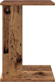 vidaXL End Table Παλιό ξύλο 35 x 25 x 50 εκ Επεξεργασμένο ξύλο