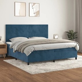 ΚΡΕΒΑΤΙ BOXSPRING ΜΕ ΣΤΡΩΜΑ ΣΚΟΥΡΟ ΜΠΛΕ 200X200 ΕΚ. ΒΕΛΟΥΔΙΝΟ 3142927