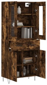 vidaXL Ντουλάπι Καπνιστή Δρυς 69,5x34x180 εκ. από Επεξεργασμένο Ξύλο