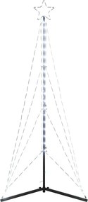 vidaXL Χριστουγεννιάτικο δέντρο LED 363 LED Ψυχρό Λευκό 182 εκ.