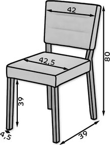 Καρέκλα Colossus 80-Sonoma- Skouro Gkri (2) τεμάχια