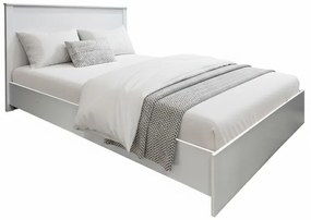 Κρεβάτι Athos pakoworld σε λευκή απόχρωση 140x200εκ