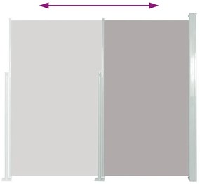 vidaXL Σκίαστρο Πλαϊνό Συρόμενο Βεράντας Γκρι 120 x 500 εκ.