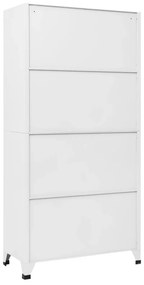 VidaXL Φοριαμός Λευκός 90 x 40 x 180 εκ. Ατσάλινος