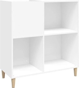 vidaXL Έπιπλο Δίσκων Λευκό 84,5 x 38 x 89 εκ. από Επεξεργασμένο Ξύλο