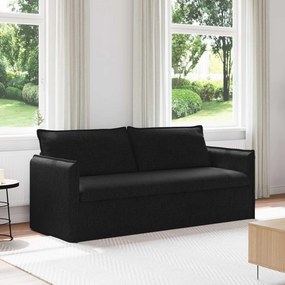 vidaXL Καναπές Μαύρο 196 x 82 x 85 εκ ύφασμα