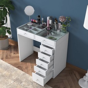 Τουαλέτα Μακιγιάζ Λευκό BROSO 90x44.5x79.8