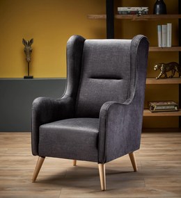 CHESTER leisure chair, color: anthracite (fabric 17. Charcoal) DIOMMI V-PL-CHESTER_2-FOT-ANTRACYTOWY