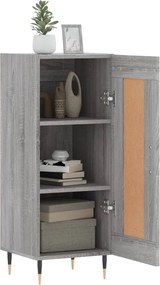 vidaXL Ντουλάπι Γκρι Sonoma 34,5x34x90 εκ. από Επεξεργασμένο Ξύλο