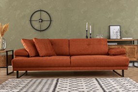 3-Seat Sofa-Bed Mustang - Orange Orange