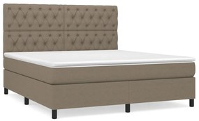 ΚΡΕΒΑΤΙ BOXSPRING ΜΕ ΣΤΡΩΜΑ TAUPE 160X200 ΕΚ. ΥΦΑΣΜΑΤΙΝΟ 3142029