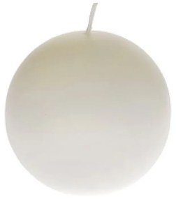 Διακοσμητικό Κερί Παραφίνης Μπάλα Λευκό 10x10cm 16523 Iliadis