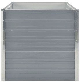 vidaXL Ζαρντινιέρα Ψηλή Γκρι 160 x 80 x 77 εκ. από Γαλβανισμένο Χάλυβα