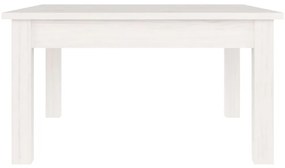 vidaXL Τραπεζάκι Σαλονιού Λευκό 55 x 55 x 30 εκ. από Μασίφ Ξύλο Πεύκου