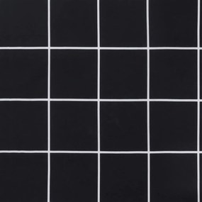 Μαξιλάρια Πάγκου Κήπου 2 τεμ. Μαύρο Καρό 120x50x7 εκ. Ύφασμα - Πολύχρωμο