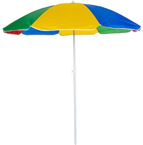 Ομπρέλα παραλίας Muhler U5037 651449, 180x180 cm, Χωρίς βάση, Βραχίονας σπασίματος, 8 πλευρές, Ποικιλία