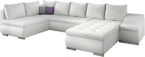 Γωνιακός καναπές Ginny-Λευκό-Δεξιά