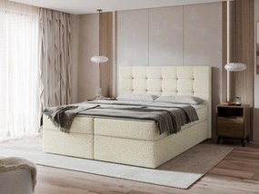 Επενδυμένο Κρεβάτι Luanda-Μπεζ-180x200