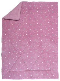 Παιδικό κουβερτοπάπλωμα 160x220 Hearts Look Rose 5205495590233