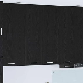 vidaXL Κρεμαστό ντουλάπι Μαύρη Οξυά 60 x 31 x 100 εκ.