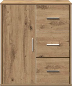 vidaXL Πλαϊνό γραφείο Artisan Oak 60 x 31 x 70 εκ Επεξεργασμένο Ξύλο