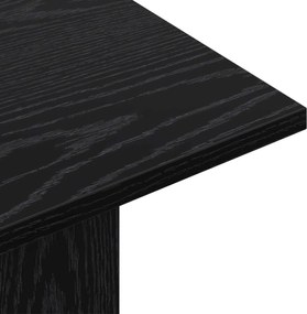 vidaXL Τραπέζι κονσόλας Μαύρη Δρυς 100 x 30 x 75 εκ Επεξεργασμένο Ξύλο