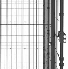 vidaXL Κλουβί Σκύλου Εξ. Χώρου Ατσάλι 110 x 220 x 180 εκ.