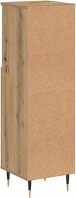 vidaXL Ντουλάπι μπάνιου Δρυς τεχνίτης 30x30x100 cm Κατασκευασμένο ξύλο