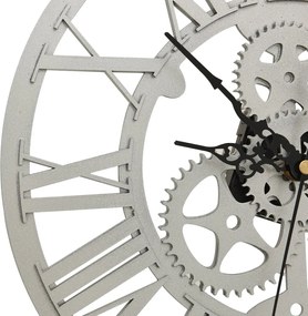 vidaXL Ρολόι Τοίχου Ασημί 30 εκ. Ακρυλικό