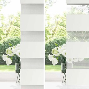 vidaXL Στόρι Ζέβρα 80,9 x 150 εκ. Πλάτος Υφάσματος 76,7 εκ. λευκό