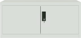 vidaXL Αρχειοθήκη Αν. Γκρι 90 x 40 x 180 εκ. Ατσάλινη