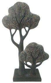 Διακοσμητικό Επιτραπέζιο Δέντρο Foret 1 022735 26,5x8,8xH43,5cm Brown-Beige Polyresin