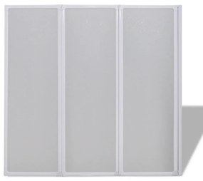 vidaXL Διαχωριστικό μπανιέρας 117 x 120 cm 3 Πάνελ πτυσσόμενα