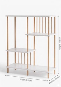Βιβλιοθήκη Sapphire Δρυς LUPRU 85x30x106