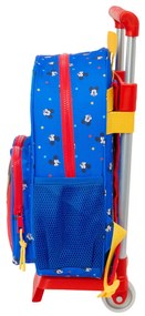 Σχολική Τσάντα με Ρόδες Mickey Mouse Clubhouse Good day Μπλε 28 x 34 x 10 cm