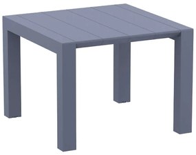 ΕΠΕΚΤ.ΤΡΑΠΕΖΙ ΠΟΛ/ΝΙΟΥ VEGAS 100X100/140εκ. DARK GREY