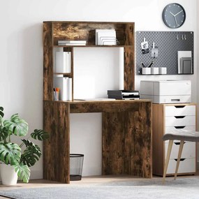 vidaXL Γραφείο Καπνιστό Δρύς 91 x 50 x 149 cm Επεξεργασμένο Ξύλο