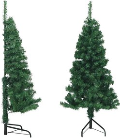 vidaXL Τεχνητά χριστουγεννιάτικα δέντρα PVC, Steel Green